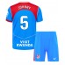 Atletico Madrid Johnny Cardoso #5 Tredjedraktsett Barn 2025-26 Kortermet (+ Korte bukser)